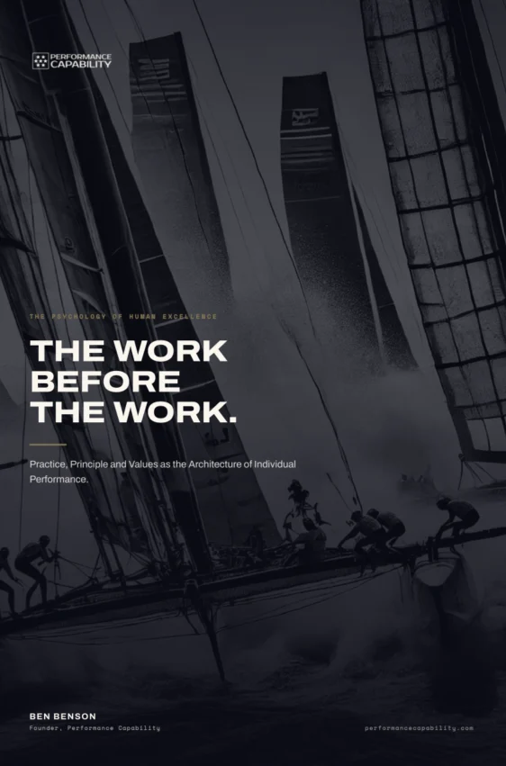 The Work Before The Work. — cover
