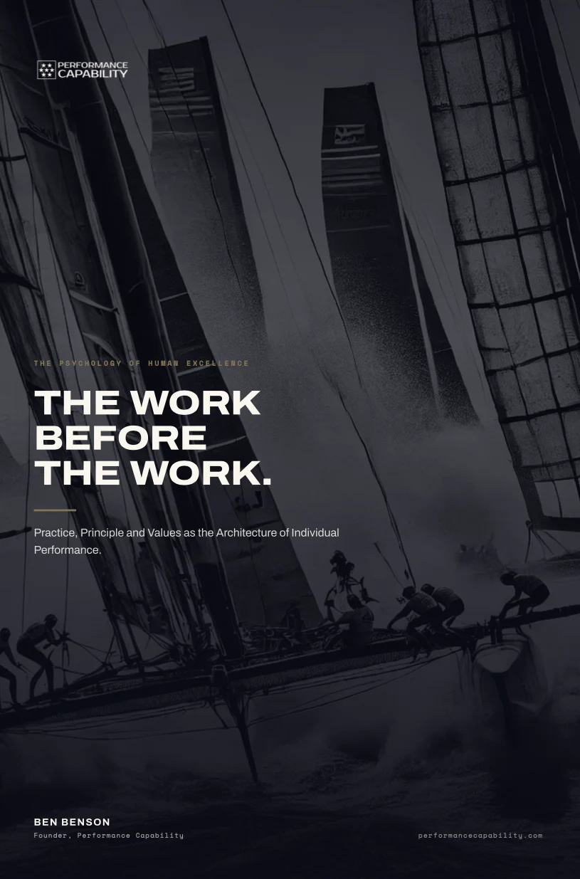 The Work Before The Work. — cover