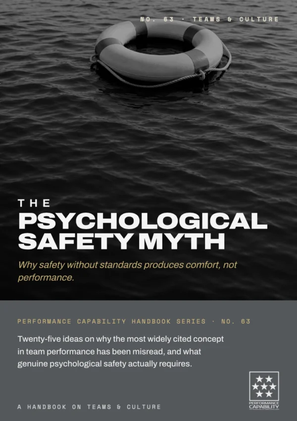 The Psychological Safety Myth — cover