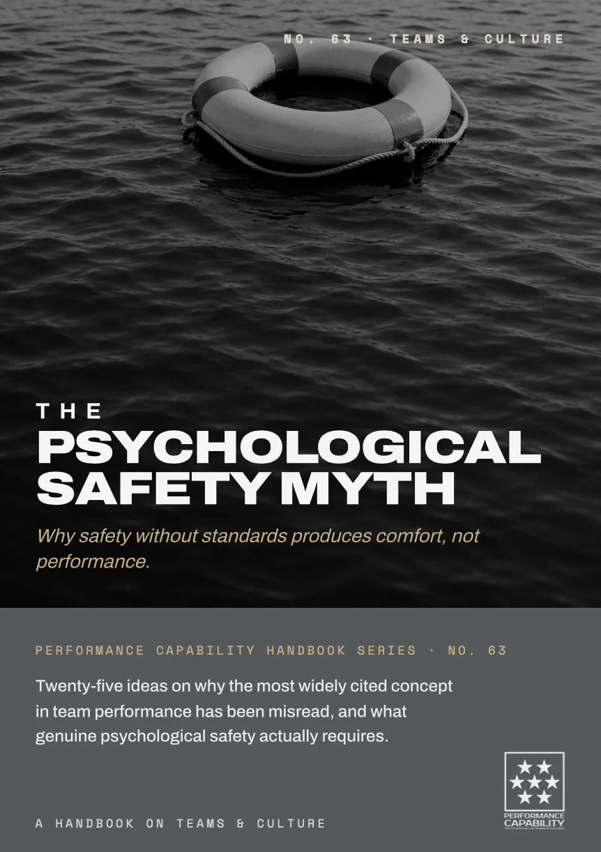 The Psychological Safety Myth — cover