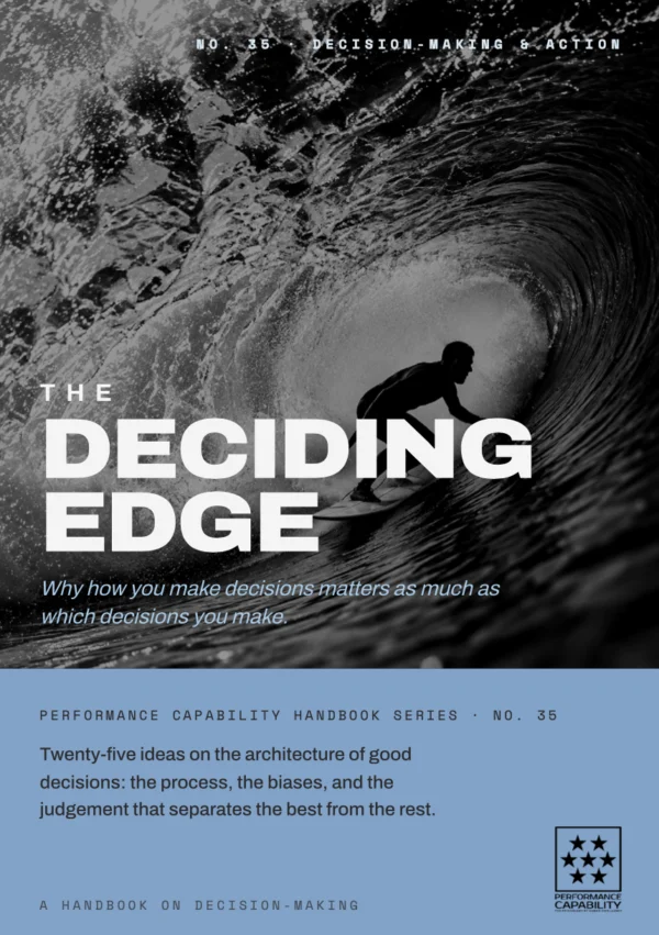 The Deciding Edge — cover