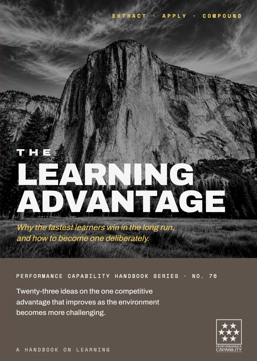 The Learning Advantage — cover